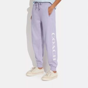 NWOT COACH® | Essential Joggers Womens Coach Sweatpants Lilac Small MSRP $298